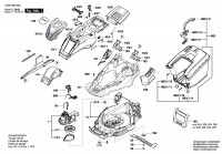 Bosch 3 600 HB9 200 Advancedrotak 650 Lawnmower 230 V / Eu Spare Parts